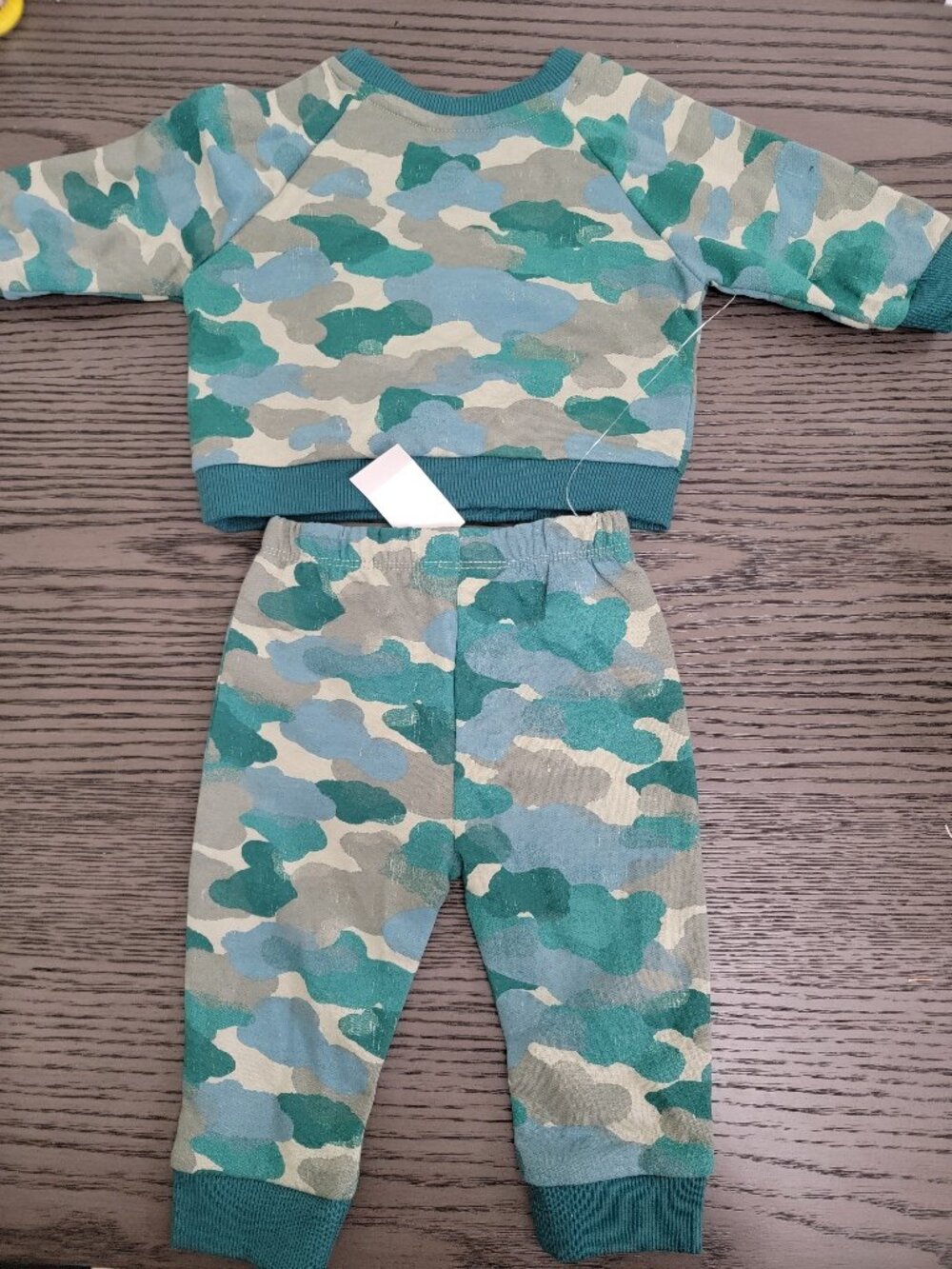 Baby Boys' 2pc Camo Print Fleece Sweatshirt & Jogger Pants Set - Cat & Jack